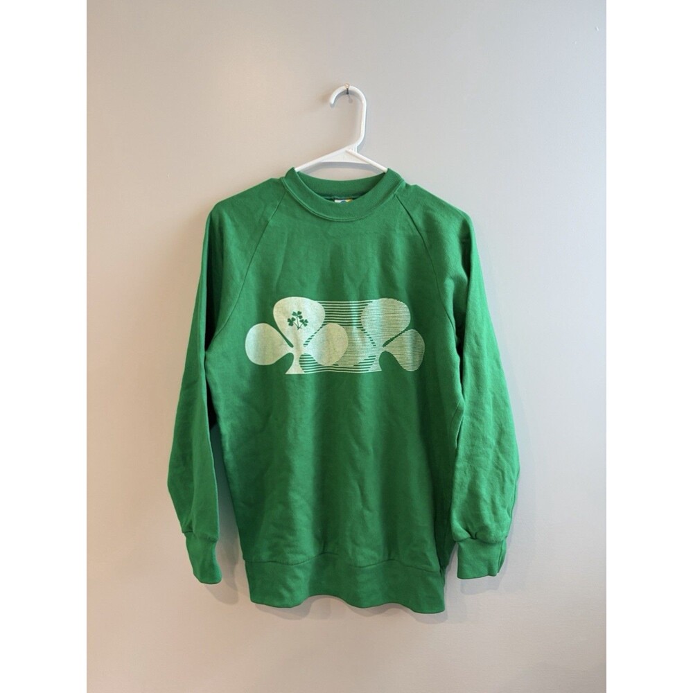 Vintage O'Neills Green Irish Graphic Print hoodie Sweatshirt Men's L y2k